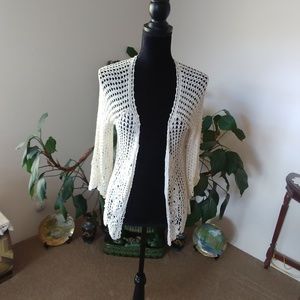 Vintage looking Crocheted "Cardigan"